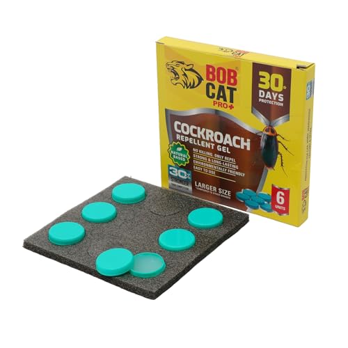 Image of Natural Cockroach Repellent Gel | 100% Herbal | Most Effective 30 Days Strong Protection | Long-Lasting | Eco-Friendly | For Car, Home, Warehouse, Factory & Office | Pack of 6 | FORMULATION 3X