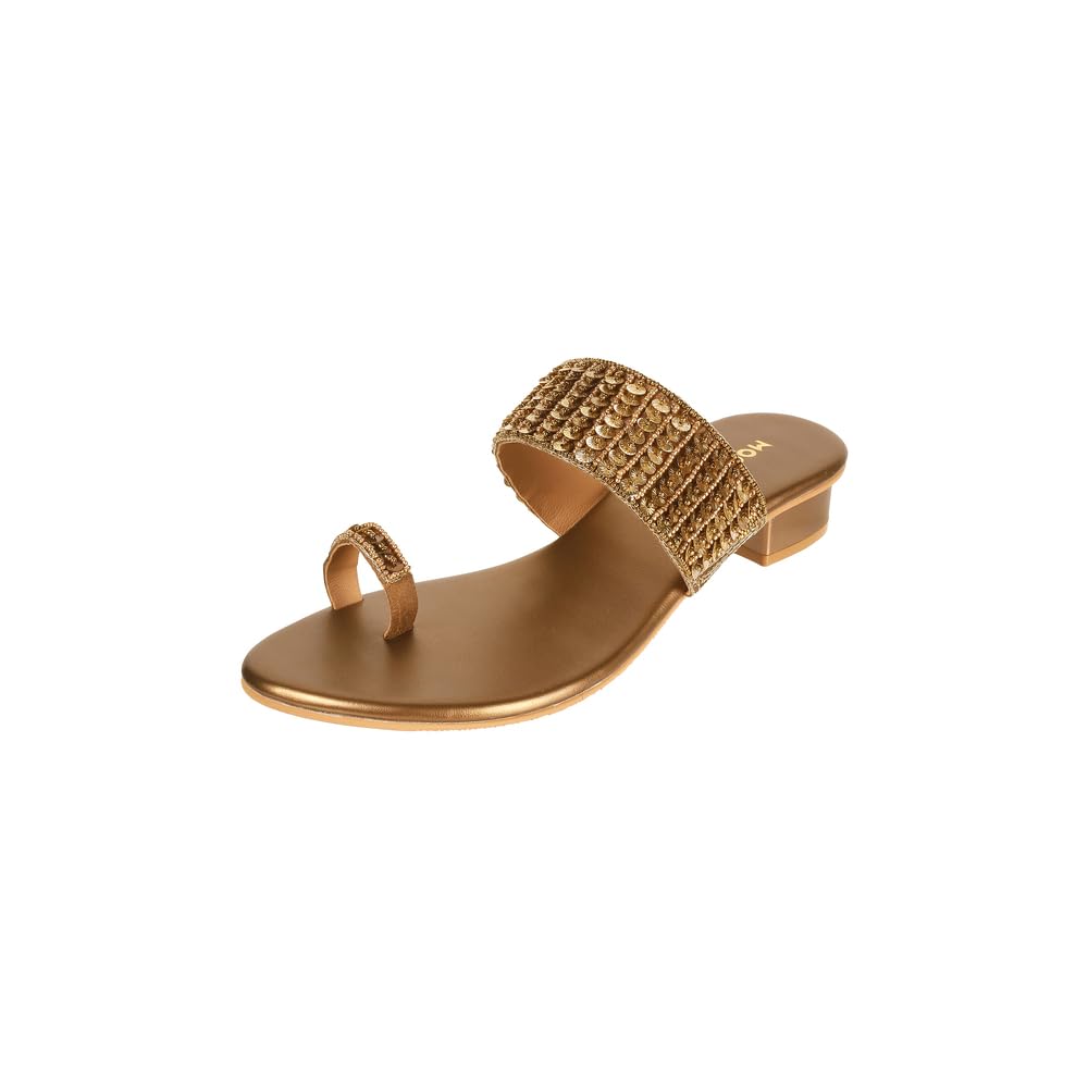 mochi Women Block Heel Fashion/Ethnic Slip-on Sandal-picture-26