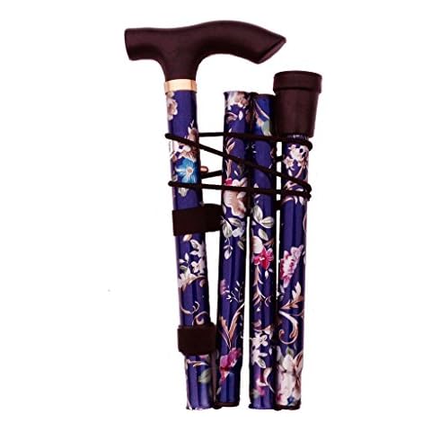 Purple Floral Lightweight Walking Stick Cover
