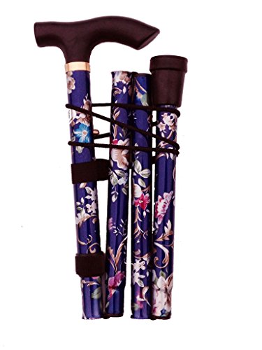 Preisvergleich Produktbild Gehstock, leicht, Blumenmuster, Violett