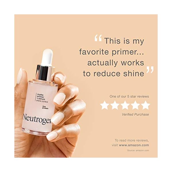 Neutrogena-Shine-Control-Matte-Booster-Face-Primer-Serum-Skin-Mattifying-Serum-to-Primer-with-Rice-Protein-Absorbs-Excess-Oil-Keeps-Skin-Shine-Free-10-fl-Oz Neutrogena Shine Control Matte Booster Face Primer & Serum, Skin-Mattifying Serum-to-Primer with Rice Protein, Absorbs Excess Oil & Keeps Skin Shine Free, 1.0 fl. oz