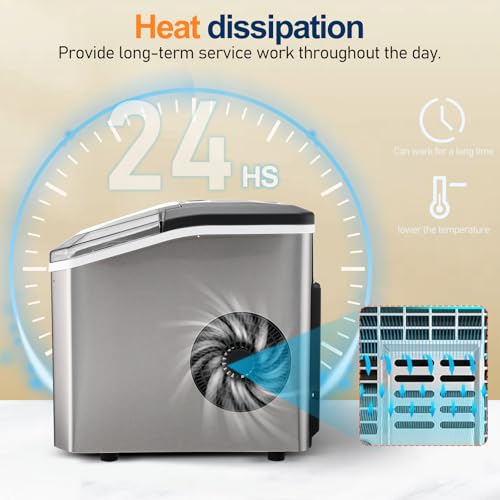 Máquina portátil para hacer hielo de mostrador NUOBESTY miniatura 7