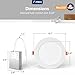Amico 24 Pack 6 Inch 5CCT Ultra-Thin LED Recessed Ceiling Light with Junction Box, 2700K/3000K/3500K/4000K/5000K Selectable, 1050 Lumens, Dimmable Canless Wafer Downlight, 12W Eqv 110W-ETL&FCC