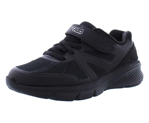 Fila Cryptonic 9 Strap Boys Shoes Size 5, Color: Black