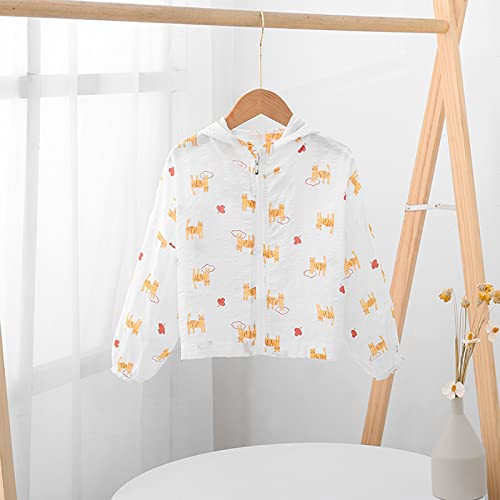 Toddler Boys Girls Jackets Printing Hooded Outerwear Zipper Coats Girl Clothes Size 7 to 82