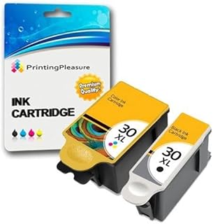 SET of 2 XL Compatible Kodak 30XL Printer Ink Cartridges for Kodak ESP C100, C110, C115, C300, C310, C315, C330, C360, 1.2, 3.2, 3.2S, Office 2100, 2150, 2170 AIO, Hero 2.2, 3.1, 4.2, 5.1 | 30B, 30CL