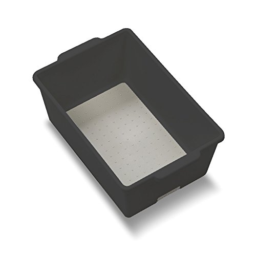 madesmart Classic Collection BPA-Free Small Deep Bin for Heavy-Duty Storage Solutions with Non-Slip Rubber Feet, 11