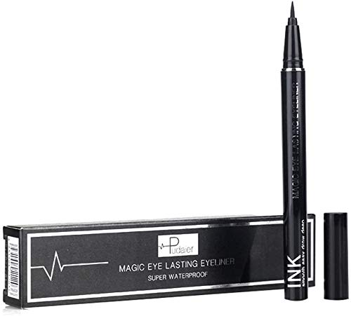 Pudaier36 hours magic lasting eye liner quick-dry liquid eyeliner waterproof black eye pencil makeup with Liquid Ink Control System