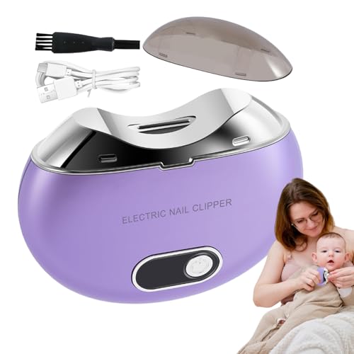 ネイルクリッパーエレクトリック、電動式爪クリッパー - 充電式ポータブル電気爪のトリマー - LCDデジタルディスプレイは、赤ちゃんの子供向けの3速と光を備えた調整可能なマニキュアツール