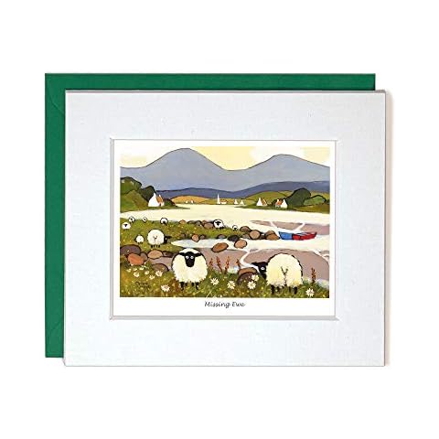 Missing You Sheep Greeting Card by Thomas Joseph Cover