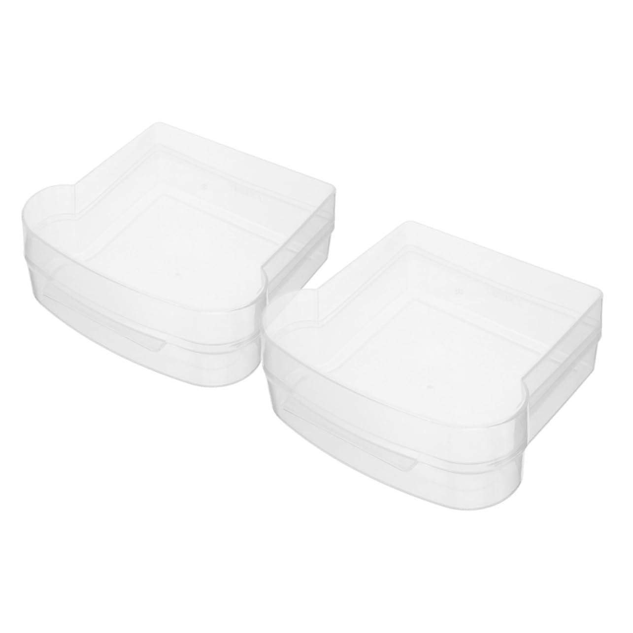 4 Set Contenitori Per Pane Tostato Ermetici Per Conservazione Snack E Pranzo Sandwich Trasparente Facile Da E Riutilizzabile 2 Pezzi*4