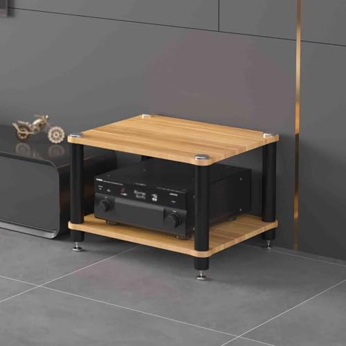 Support pour lecteur de disques vinyles - Étagère de rangement pour matériel audio/audio/audio/audio/vidéo - Idéal pour le salon, la chambre à coucher, le bureau - Solution de rangement élégante et