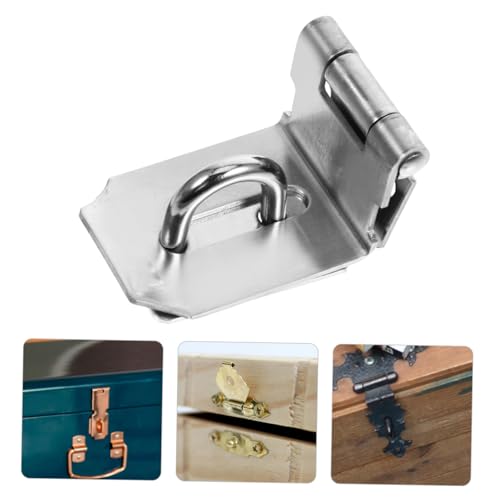 Image of Cabilock Outdoor Padlock Latch for Door 3 Inch Lock Hasp Latch Hardware Security Lock