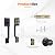 HOSOM Front Door Handle Exterior Door Handle Set with Door Knob, No Lock,Entry Door Handleset for Right & Left-Handed Doors, Matte Black