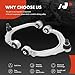 A-Premium Set of 6, Front Upper Lower Control Arm Kit, with Ball Joint & Bushing, Compatible with BMW X5 2007-2013, X6 2008-2014