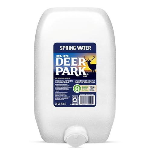 Deer Park Spring Bottled Water, 2.5 Gallon Jug - Crisp Refreshing Taste