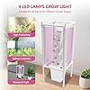 30-Plant Hydroponics Tower Vertical Growing System Kit, Indoor Garden Planter Herb Garden with LED Grow Light, Hose and Water Pump, Vertical Planter Germination Kit for Fruits Vegetables (White) #2