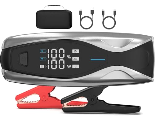 NEXPOW 6000A Jump Starter, Car Jumper with PD 60W Dual-Way Faster Charging, 12V Car Battery Jump...