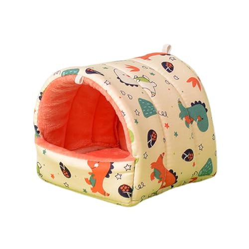 Small-Pet-Nest-Semi-Enclosed-Guinea-Pig-House-Bed-House-Hamster-Small-Pet-Animals-Supplies-Toy-Cage-Accessories-Guinea-Pig-Rat-Bed-and-Hideout-for-Sleep-and-Hide-Beige-L-1