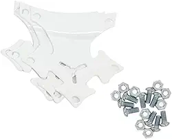 Kit Garras para Ventilador de Teto Venti-Delta, 3 Garras, 9 Porcas e 9 Parafusos, Branco