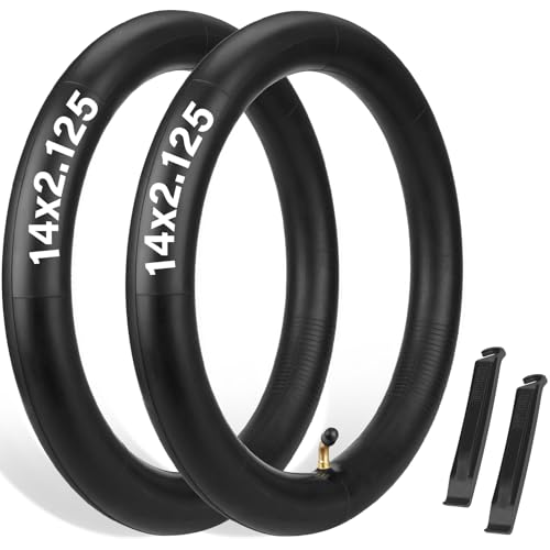 2 Pack 14 x 2.125 Bike Inner Tube 14 x 2.125 Electric Bike Replacement Tubes...