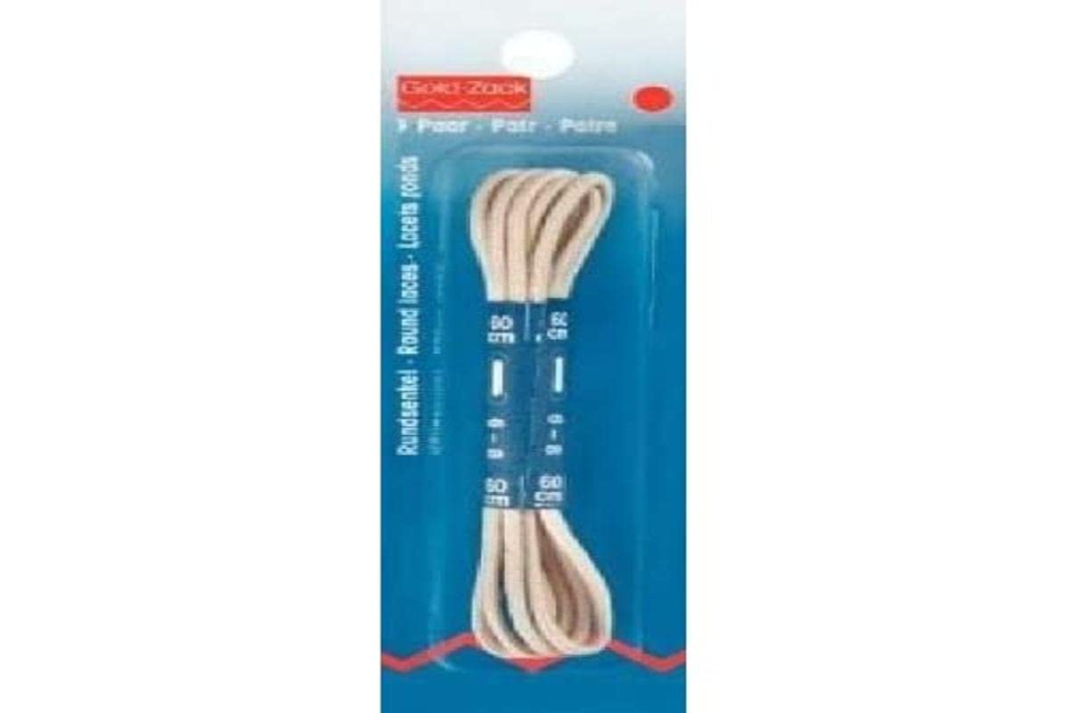Prym Round Laces, Beige, 60 cm x Ø 3 mm, 2 Stück