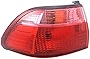 Evan-Fischer Tail Light Assembly Compatible with 1998-2000 Honda Accord Outer Sedan Driver Side