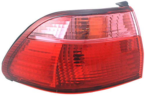 Evan Fischer Tail Light Assembly Compatible with 1998-2000 Honda Accord Outer Sedan Driver Side