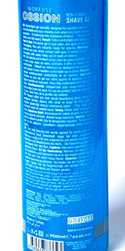 Ossion, gel per la rasatura, 3 confezioni da 700