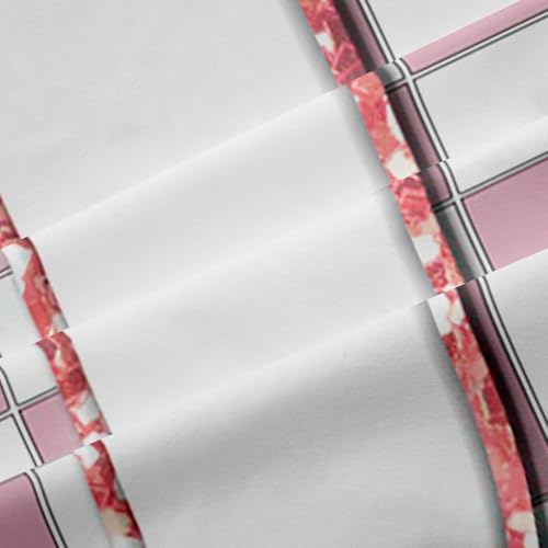 Image of Erosebridal Pink Initial J Window Curtains 42 inch Wx63 L Kawaii Plaid Checkered Blackout Curtains for Kids Girls Bedroom,Cute Personalized Monogram Window Treatments Grids Gingham Drapes Decor 2 Panels