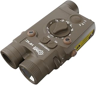 HFXC 4-in-1 Green Laser, Infrared Laser, Infrared Illuminator, 1000 Lumen White, FDE, Power Adjustable, Made of Anodized Aluminum, for Picatinny Rail Rifles, Laser Class IIIA (FDE)