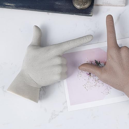 Escultura Decorativa en Cerámica Mano Diseño Moderno miniatura 5