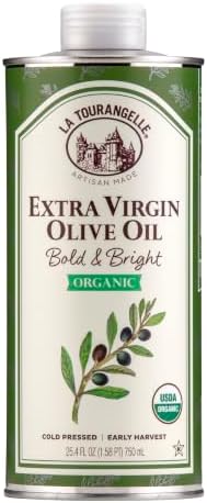 La Tourangelle Organic Extra Virgin Olive Oil, Bright & Peppery, 25.4 fl oz