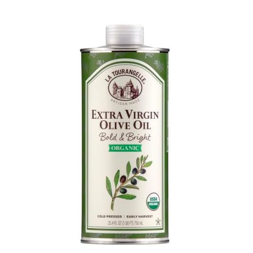 La Tourangelle, Organic Extra Virgin Olive Oil, Cold-Pressed High Antioxidant Picual Olives From Spain, 25.4 Fl Oz