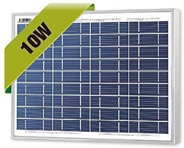 The Sun Factory 10W 12V Standard Poly Crystalline Module Latest Technology, Portable, Light Weight, Long Life Solar Panel for Mobile Charging, Science Projects, Emergency Home Lighting, , Green Energy