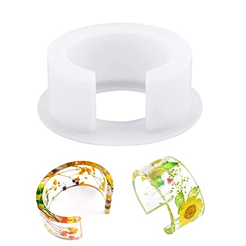 Armband Schmuck DIY Basteln Silikon Form Silikonform für Resin Armreif Handgefertigte Kunsthandwerk Dekorationen Weiß