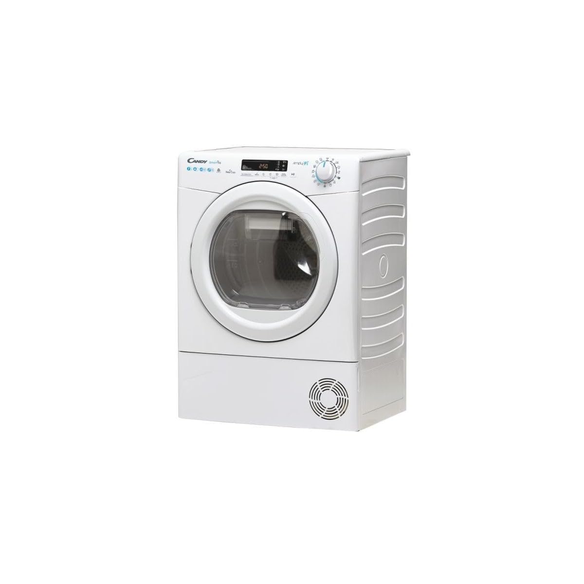 Candy Smart CSO4 H7A1DE-S Asciugatrice Slim a Pompa di Calore, 7 Kg, Wi-Fi + Bluetooth, Programma Stiro Facile, Libera Installazione, 60x46.5x85 cm, Bianco, Classe A +