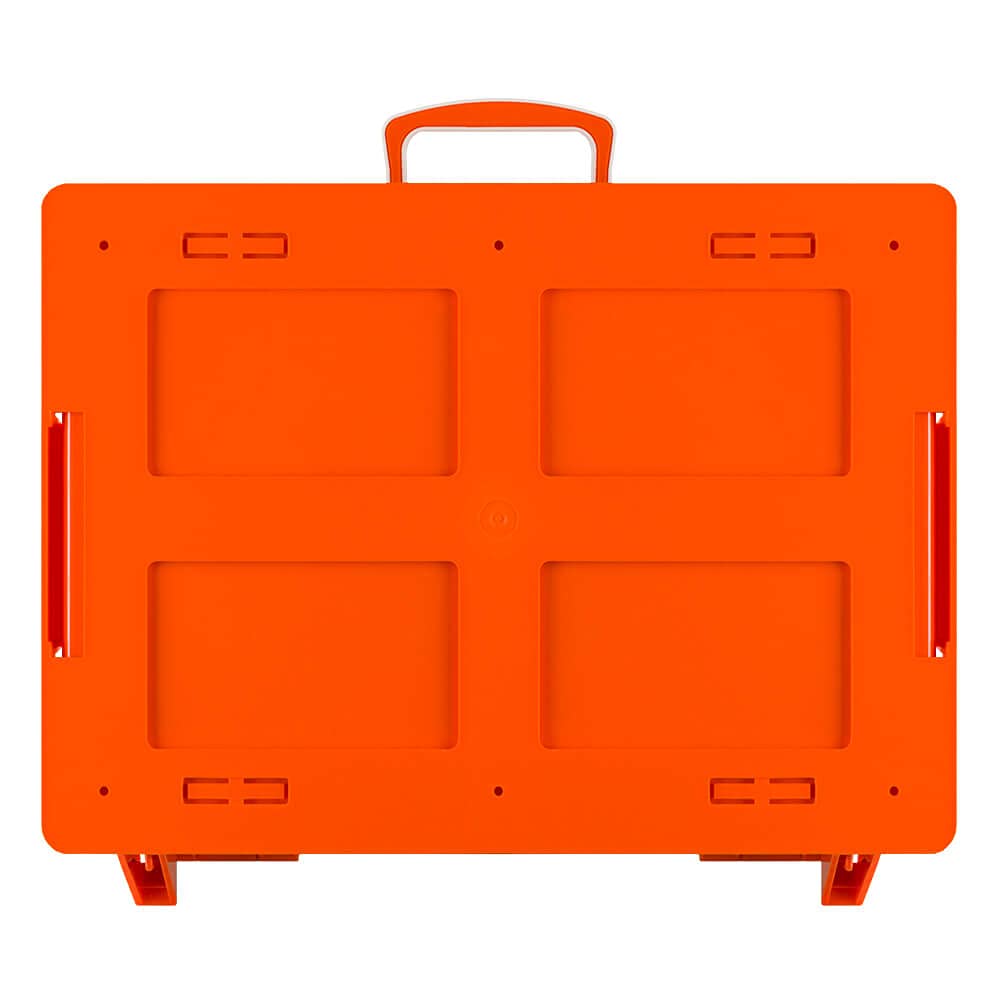 SÖHNGEN Erste-Hilfe-Koffer Verwaltung, Wandhalterung, orange, ÖNORM Z 1020 Typ 1 aus Kunststoff, Art.-Nr. 390210 | Verbandskasten | Notfallkoffer | Erste Hilfe Kasten