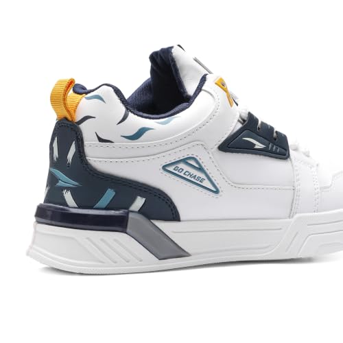 Image of ASIAN Men CHICAGO-11 Stylish Casual Mid Top Sneakers and Trendy Shoes with Laces for Men & Boys | Perfect for Wearing to Outings, and Comfortable All-Day Use, Stylish and Durable