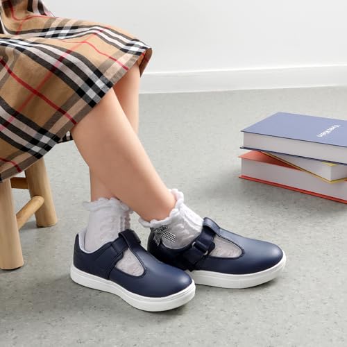 DREAM PAIRS Girls Mary Jane Toddler School Shoes,Navy,8 Toddler - image 2