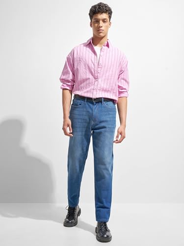 Image of Highlander Men Men's Straight Relaxed Fit Jeans | Stretchable | Everyday Comfort & Style| Jeans for Man|Premium Cotton Blend