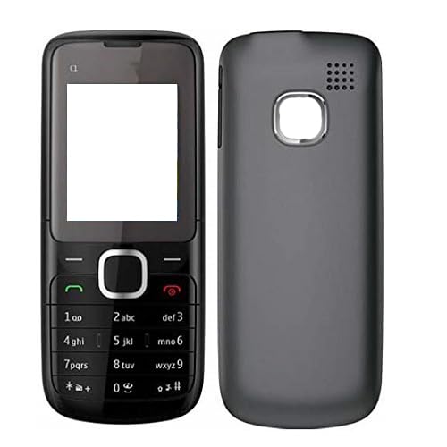 Backer The Brand Replacement Housing for Nokia C1-01 Front Back Body Panel (This is Not A Phone) -Black