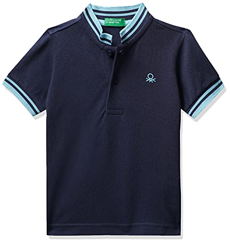 United Colors of Benetton Boys' Regular Fit Johnny Collar Polo (30894ECOMI_NAVY_XS)