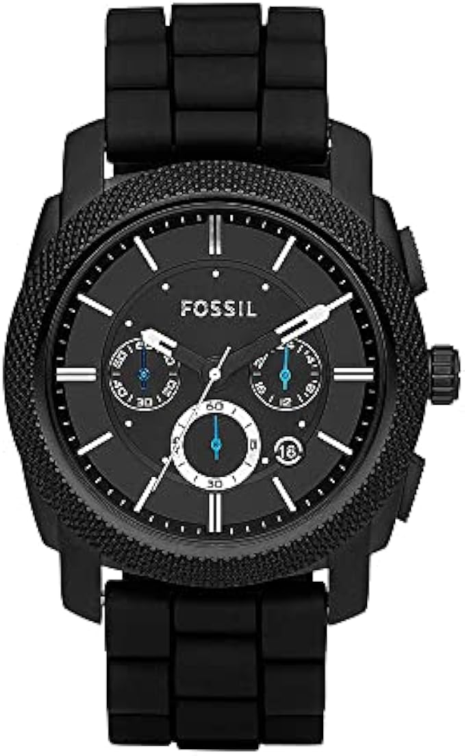 Fossil Machine Men's Watch with Stainless Steel or Leather Band, Chronograph or Analog Watch Display