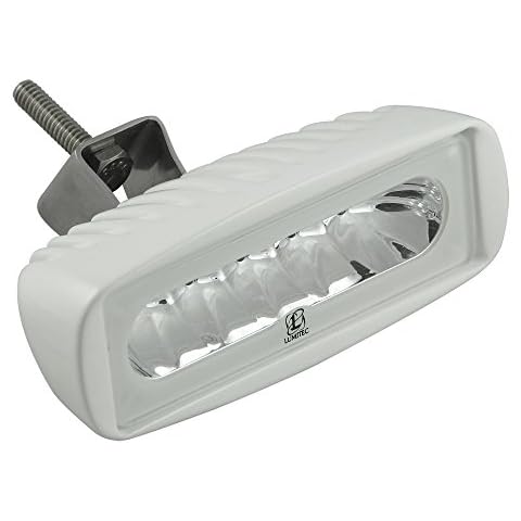 Lumitec Caprera2 LED Spreader and Deck Flood Lights, Bracket Mount, Dual Color, White Housing, One Size (101102) Cover