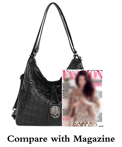 Bolso 3 en 1 para mujer con diseño calavera punk miniatura 6