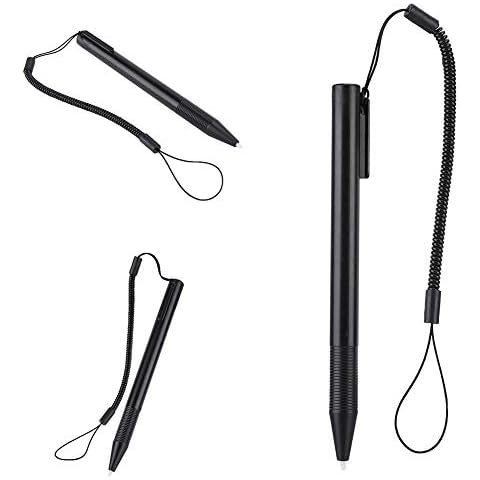 BiuZi Touch Pen 1Pc ABS Black Touch Screen Stylus Pen Anti-scratch Resistance Wire Touch Screen Stylus Pen With Spring Rope For POS PDA Navigator Cover