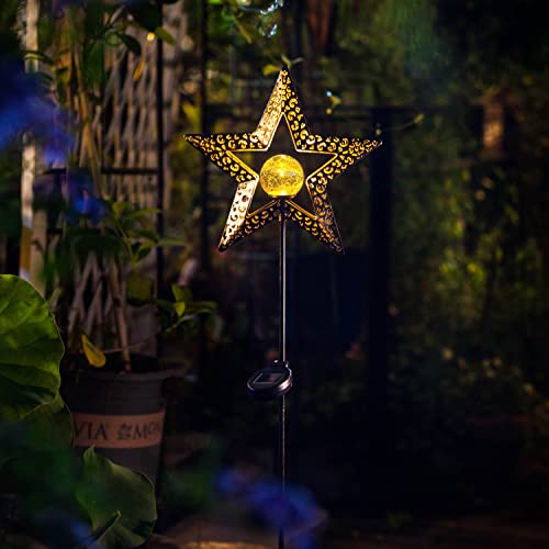 Take Me Star Solar Lights Garden Outdoor Decor, Waterproof Metal Decorative Stakes For Walkway,Yard,Lawn,Patio Mother's Day Gifts #TOP1