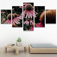 SIGNWIN 5 Panel Canvas Wall Art Modern Art for Home Decorations Ready to Hang - 60