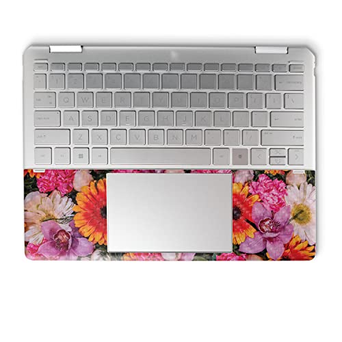 Image of MightySkins Carbon Fiber Skin Compatible with HP Spectre x360 14 inch (2022) Full Wrap Kit - Watered Flowers | Protective, Durable Textured Carbon Fiber Finish | Easy to Apply | Made in The USA